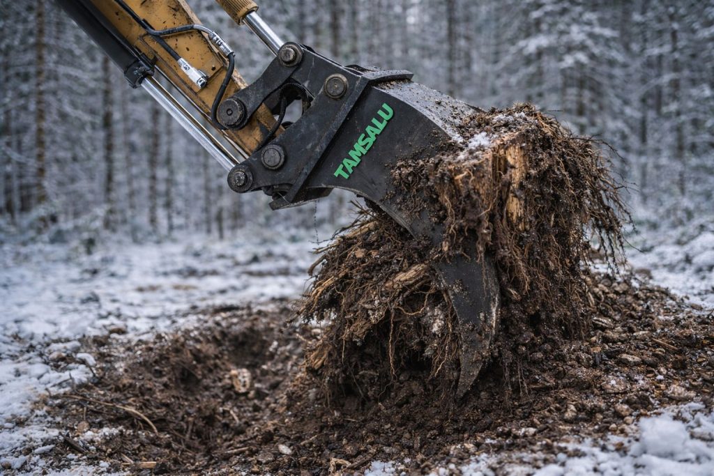 Tamsalu kännujuurija, Stump Ripper, Wurzelrechen